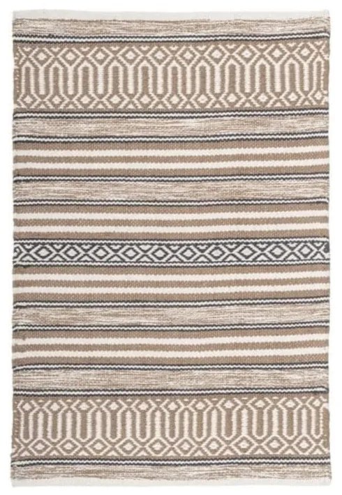 Covor bej lavabil din bumbac 60x90 cm – Casa Selección