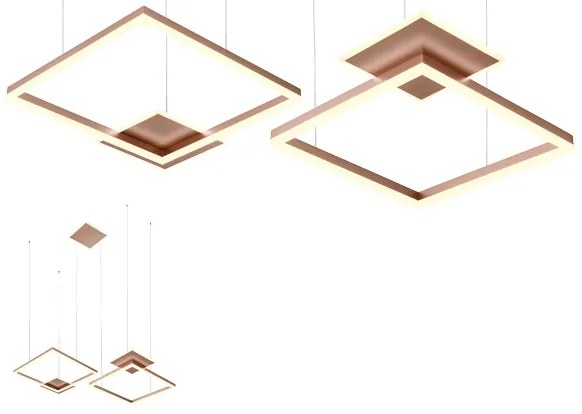 Redo 01-2616 - Lustră LED dimabilă pe cablu SIGUA LED/137W/230V CRI 90 maro