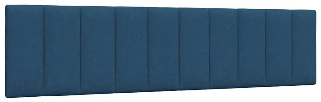 vidaXL Pernă pentru tăblie de pat, albastru, 200 cm, material textil