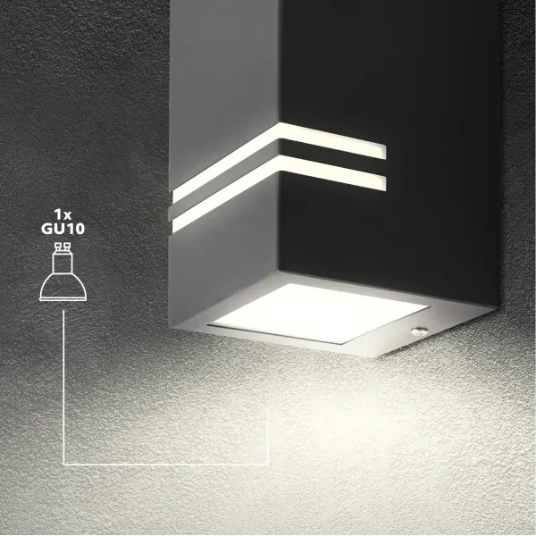 Aplică de exterior QUAZAR 1xGU10/11W/230V IP44
