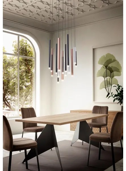 Lustră LED pe cablu Redo 01-2054 MADISON 14xLED/4W/230V auriu