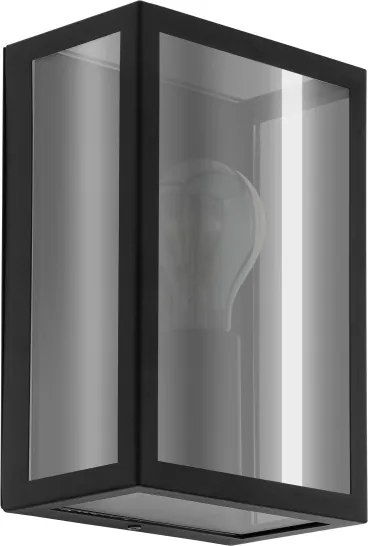 Eglo 33627 - Aplica de exterior ALAMONTE SMOKE 1xE27/60W/230V IP44 negru