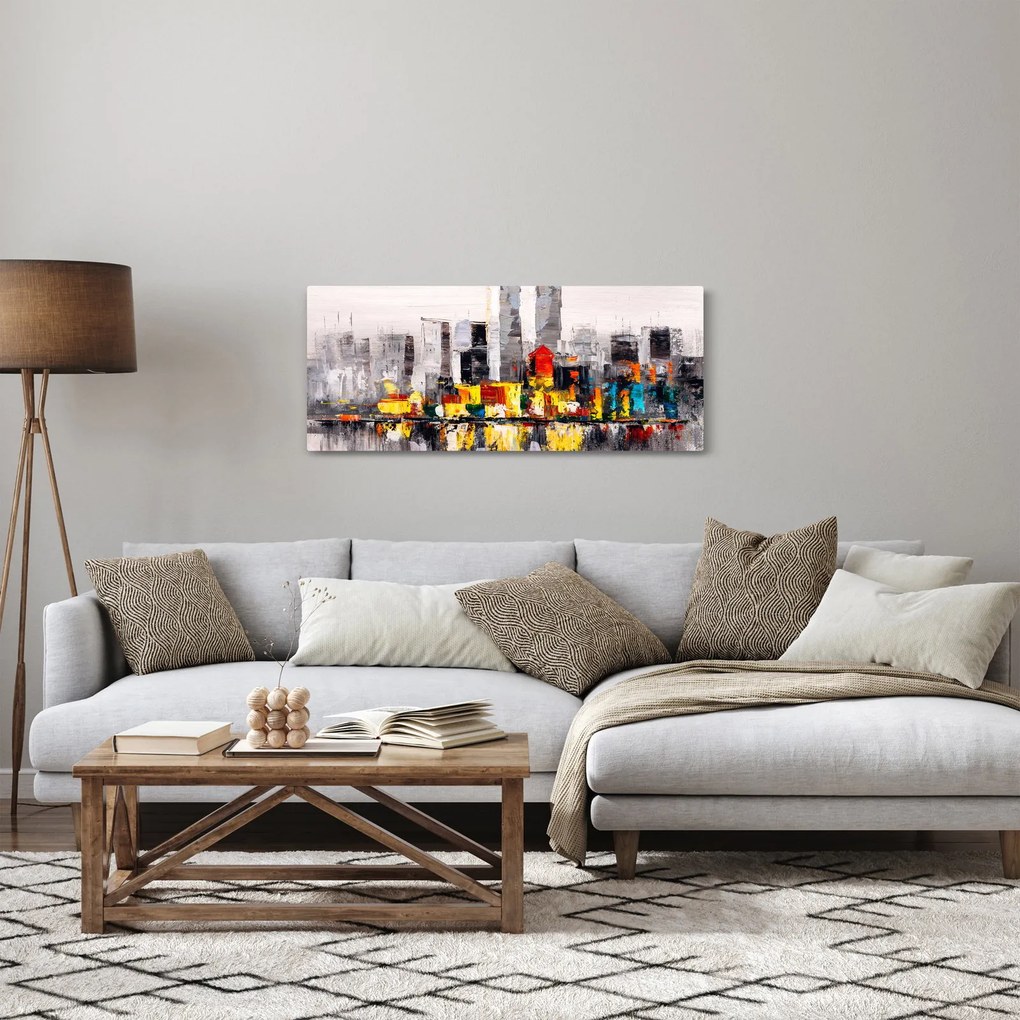 Tablou -Pictura orașului (120x50 cm)
