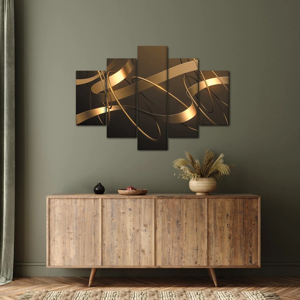 Tablou - Panglici de bronz (150x105 cm)