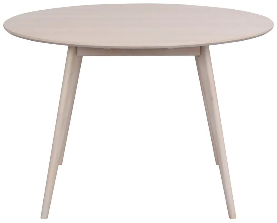 Masă de dining rotundă cu blat cu aspect de lemn de stejar 115x115 cm Yumi - Rowico