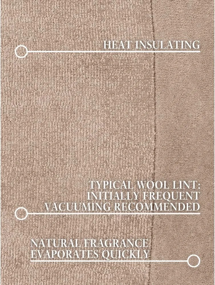 Covor bej țesut manual din amestesc de lână 125x200 cm Kari Organic – Villeroy&amp;Boch