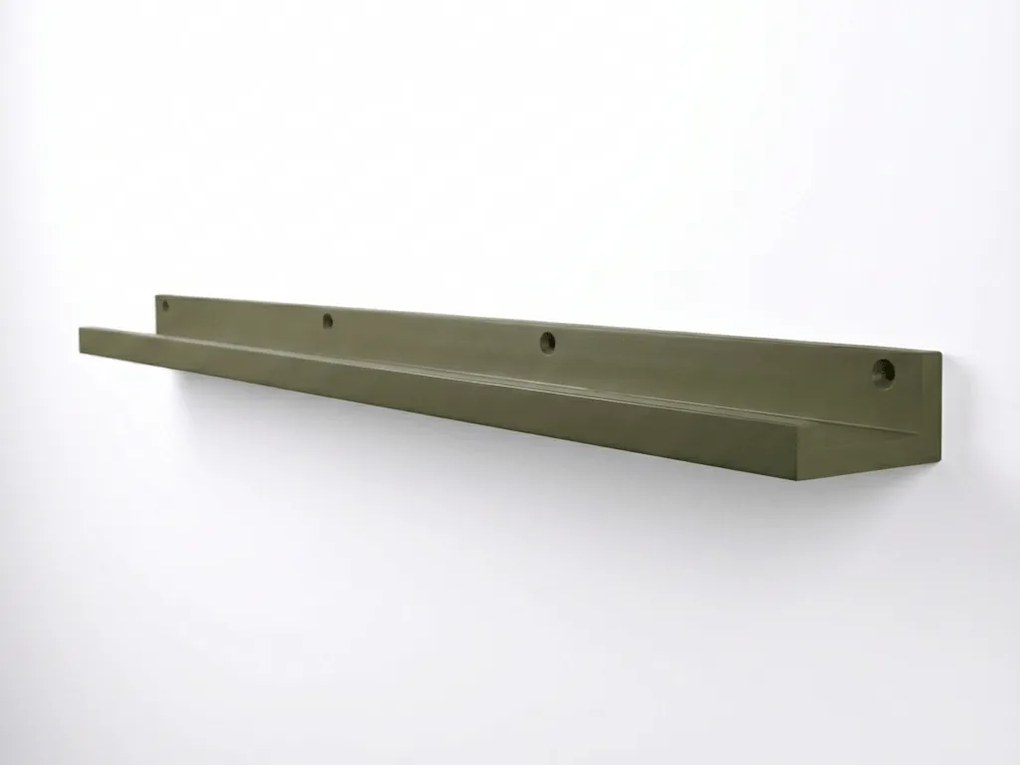 Polita de perete pentru tablouri FOTOPLANK 120 cm, olive