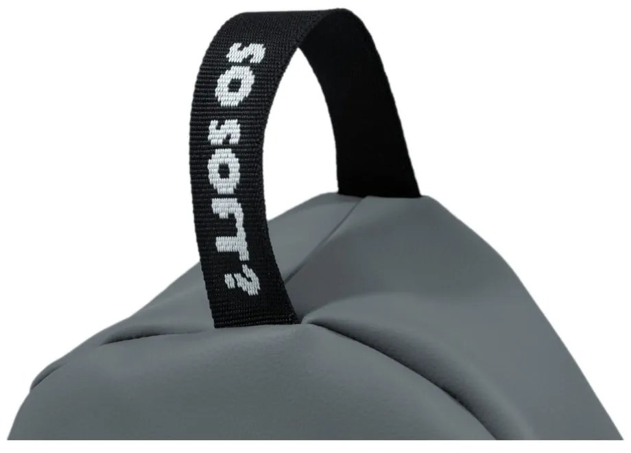 Fotoliu bean bag gri cu tapițerie din imitație de piele Chill XL – So Soft?