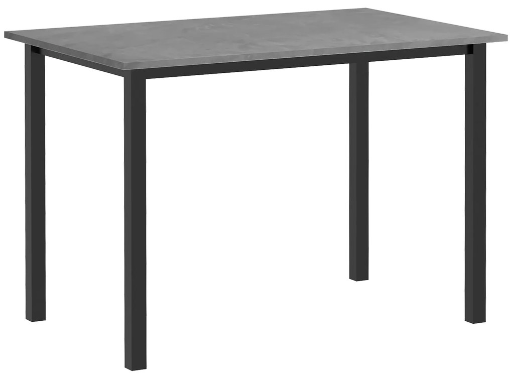 HOMCOM Masă de dining extensibilă masă de bucătărie design modern cu blat mare 6 persoane cadrul din oțel gri închis | Aosom Romania