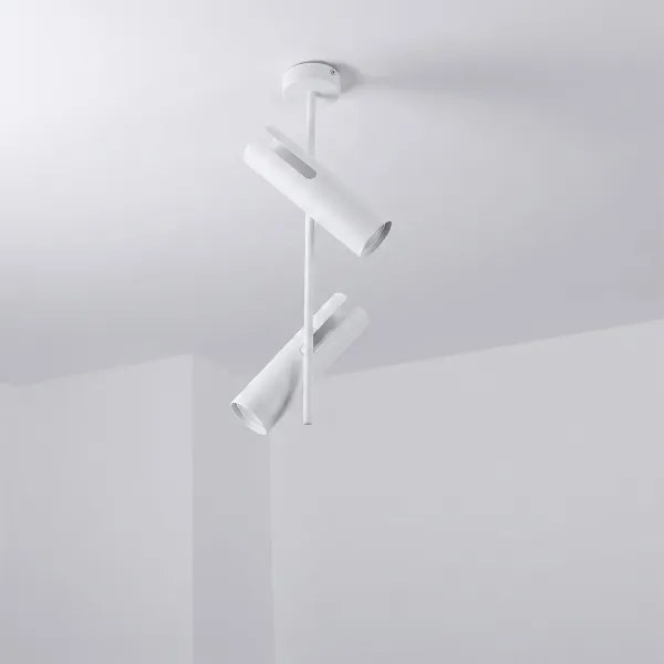 Brilagi - Lustră pe tijă BRANCH 2xGU10/30W/230V albă