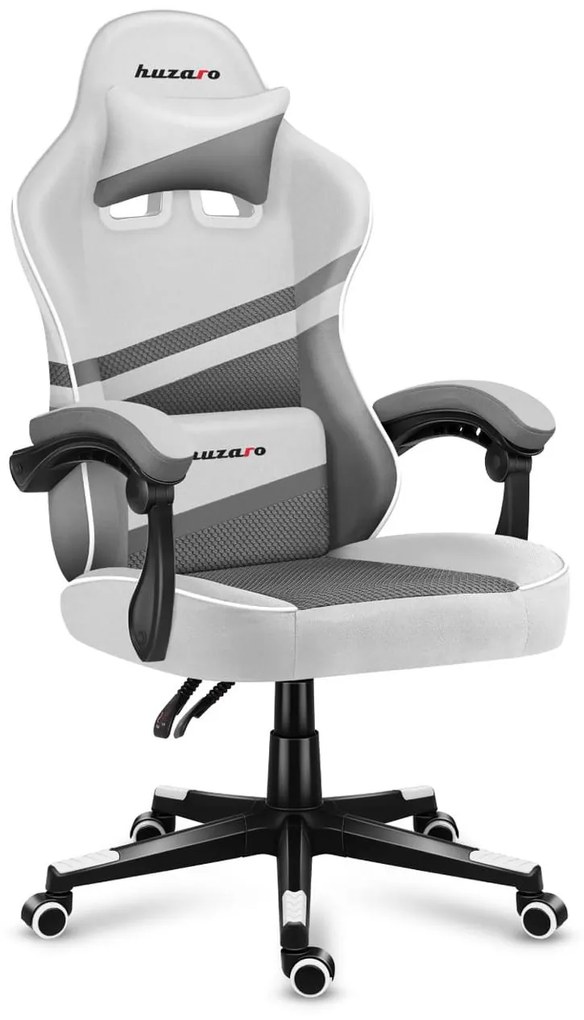 Fotoliu gaming Fusion 4.4 (alb + gri). 1087474