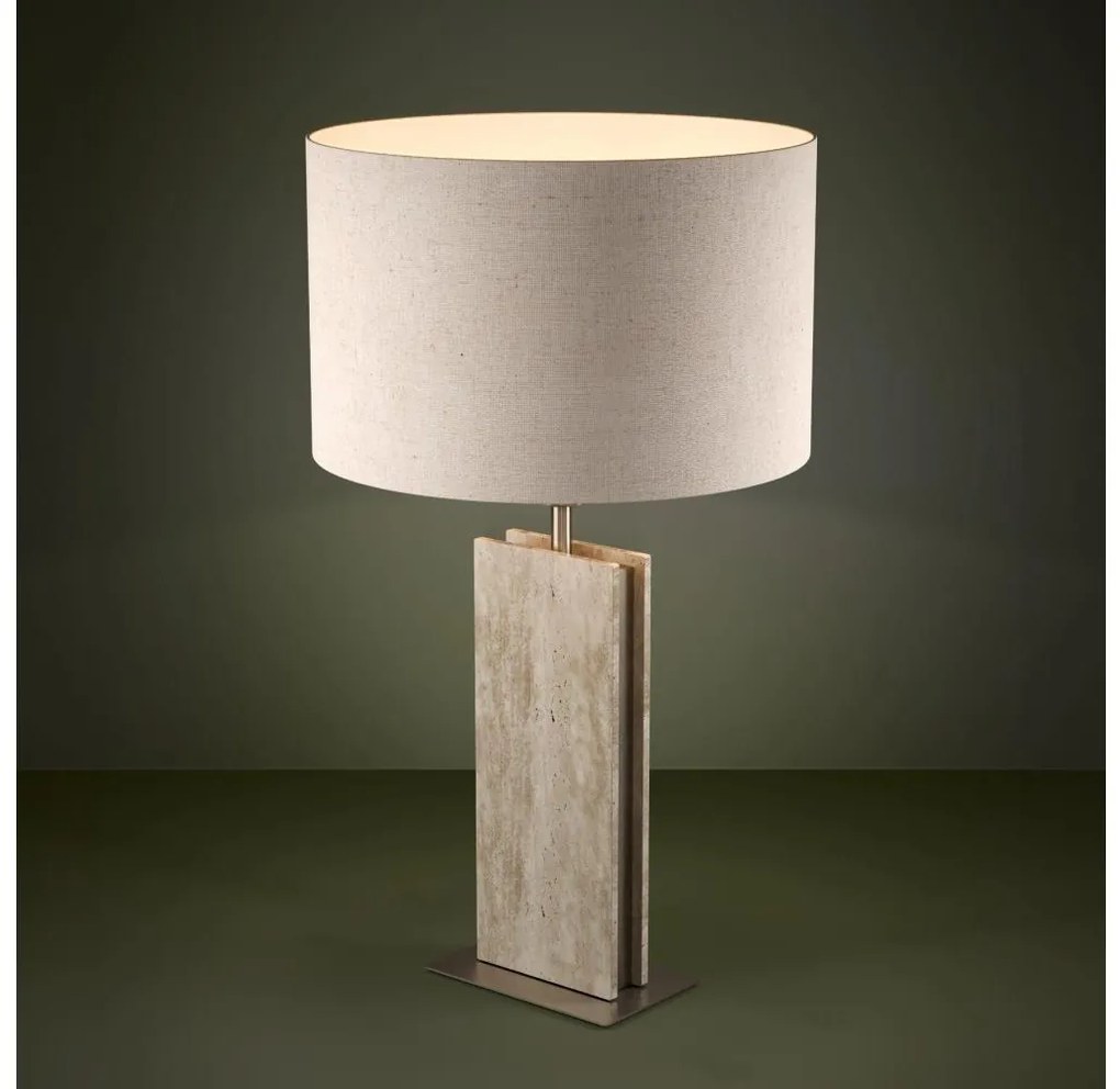 Lampă de masă Eglo 390408 BELESAR 1xE27/40W/230V bej