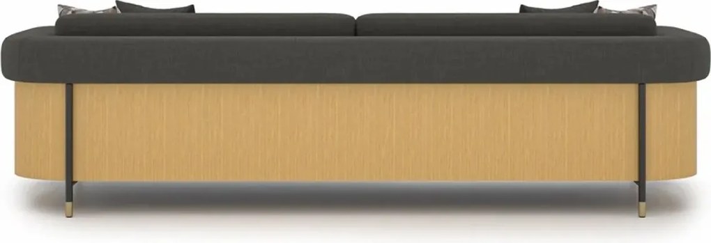 Canapea lemn masiv Marquesa 3 Locuri, 260 × 100 × 75 cm