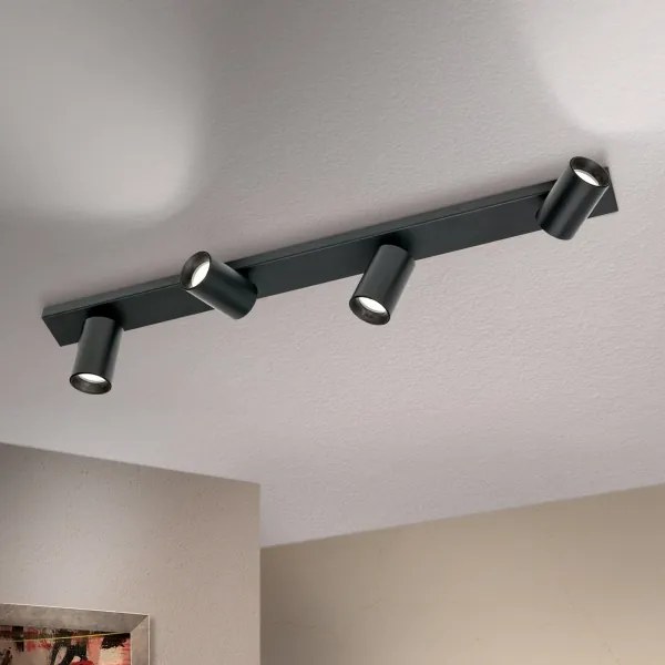 Orion SEAN - Corp de iluminat tip spot, 4 x GU10, 13W, 230V, negru
