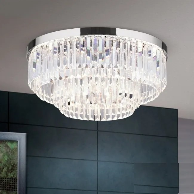 Lustra LED design LUX PRISM 55cm, chrome