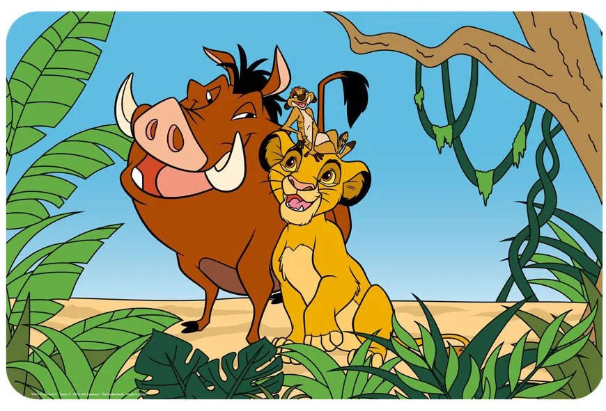 Disney Winnie de Pluș Hakuna Matata Suport de masă Disney Regele Leu 43x28 cm