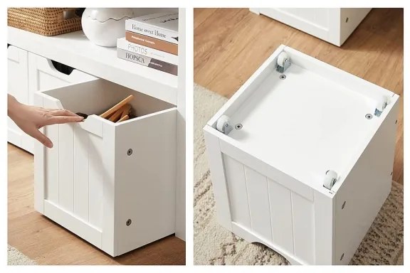 Dulap cu polițe SORELL, alb