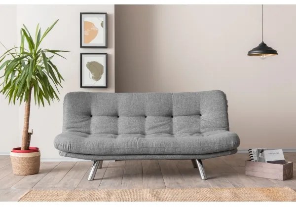 Canapea extensibilă BINA, 2 locuri, gri deschis