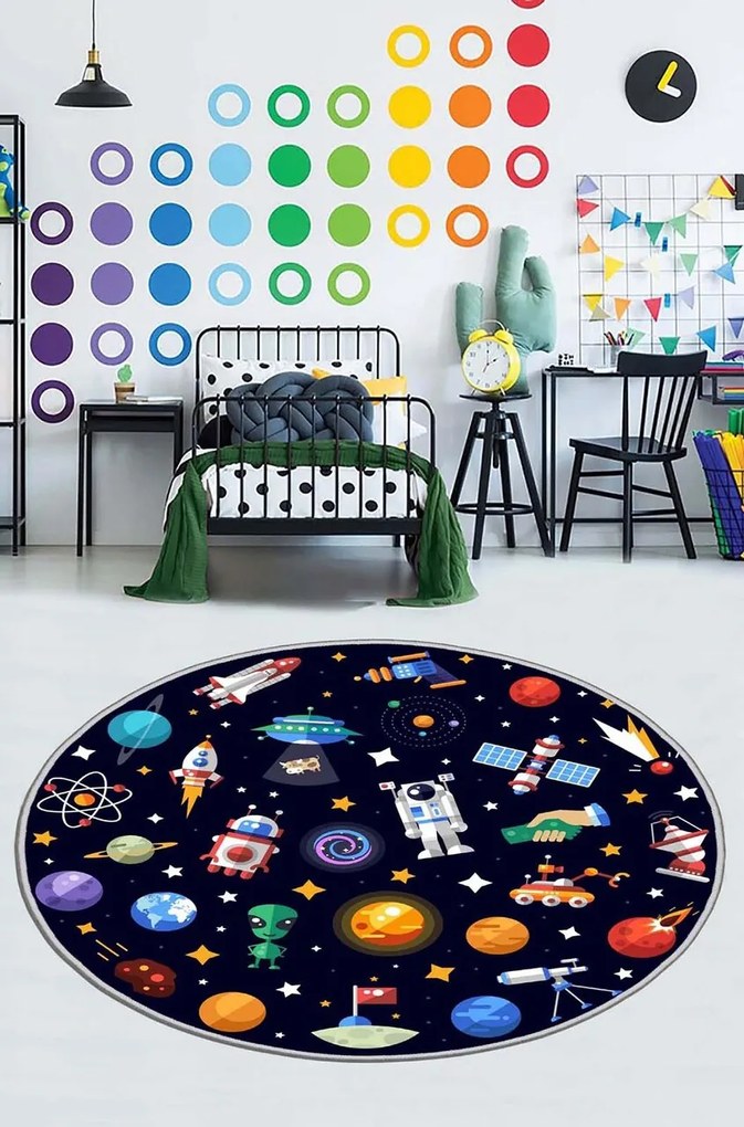 Covor, HMNT926, 90x90 cm, Multicolor