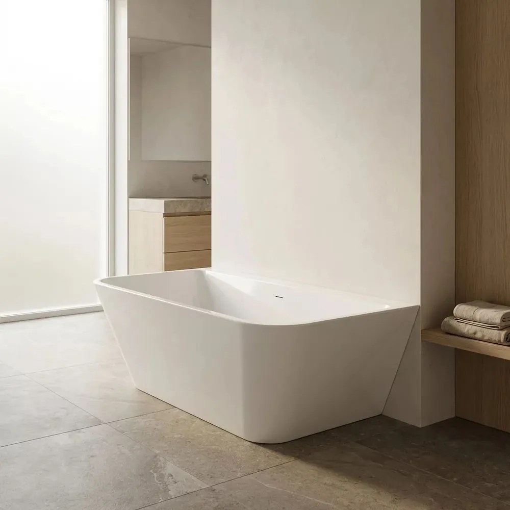 Cada freestanding Rune Oddvar acril alb lucios 170x80 cm lipitadeperete,BTW
