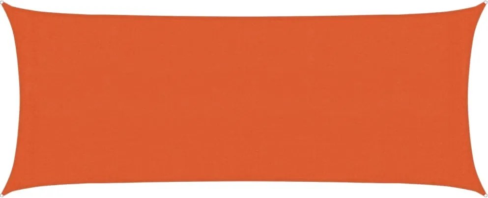 vidaXL Pânză parasolar, portocaliu, 2x4,5 m, HDPE, 160 g/m²