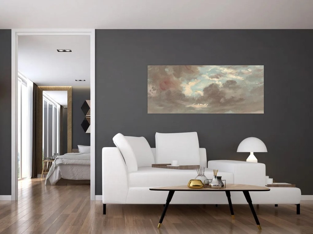 Tablou - John Constable, Cloud Study Stormy Sunset, reproducere (120x50 cm)