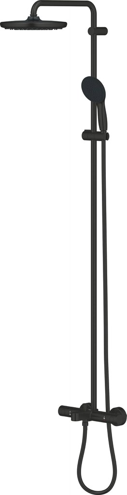 Grohe Vitalio Start System set de duș perete cu termostat cu duș de ploaie negru 269882431