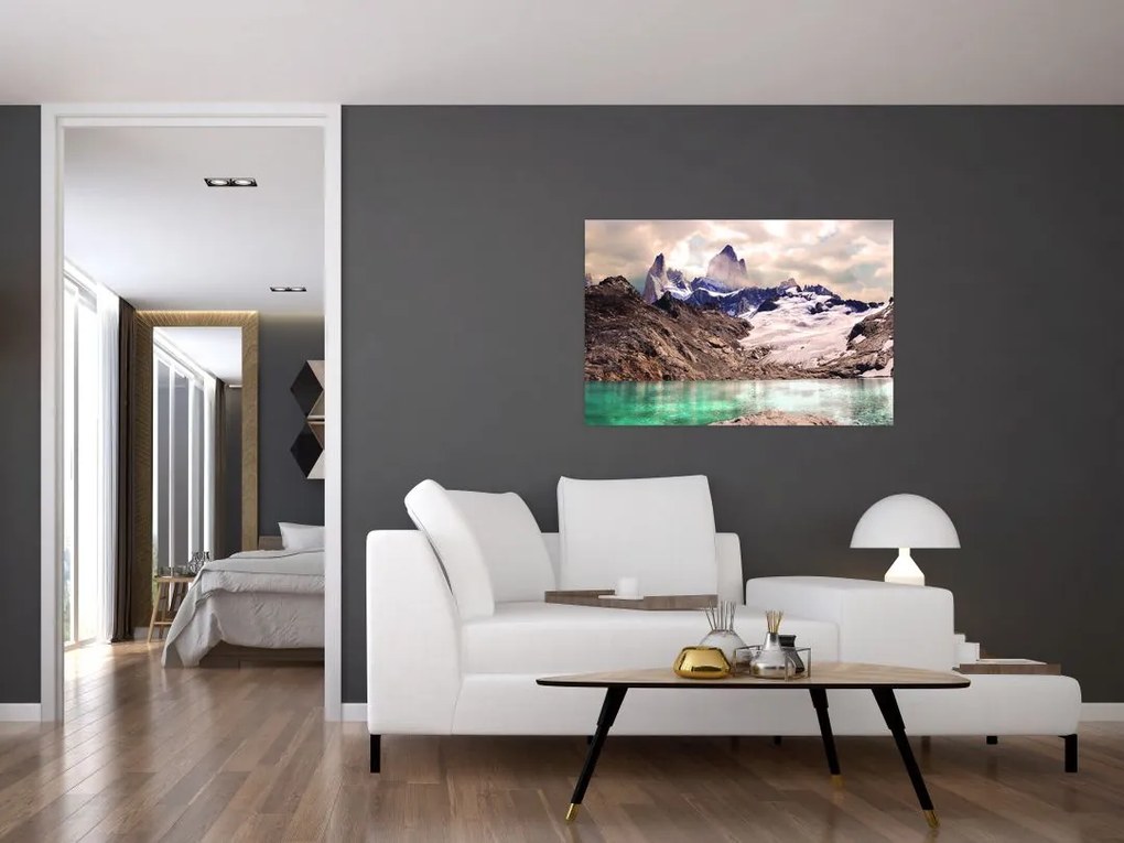 Tablou cu lac montan (90x60 cm)
