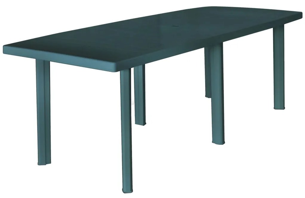 Masa de gradina, verde, 210 x 96 x 72 cm, plastic 1, Verde, 210 x 96 x 72 cm