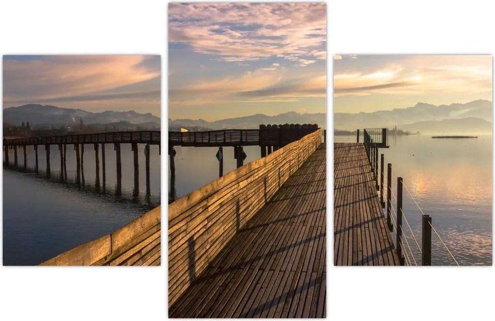 Tablou - e malul lacului Obersee (90x60 cm)