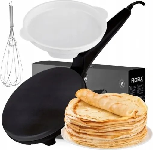 Aparat pentru facut clatite Floria ZLN7910 Negru, 700W, cu diamentru de 20 cm