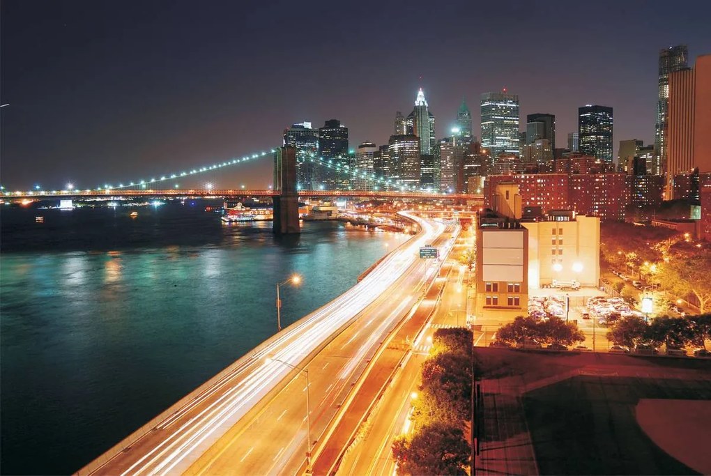 Fototapet - New York City Urban Brooklyn Bridge (152,5x104 cm)