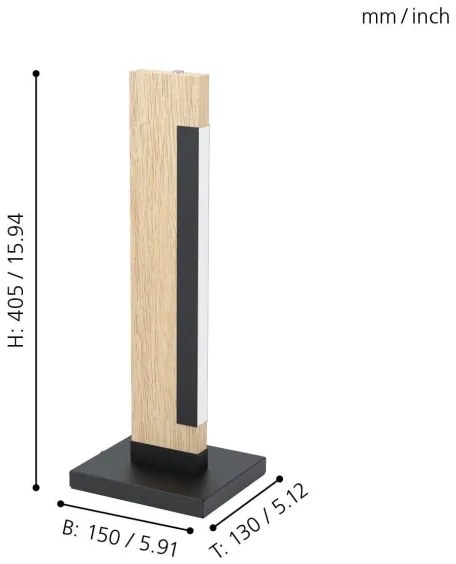 Eglo 99295 - LED Lampă de masă dimmabilă CAMACHO LED/6,5W/230V