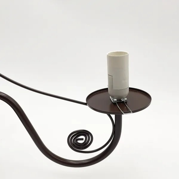 Lustră pe lanț Brilagi COTTAGE 5xE14/40W/230V maro