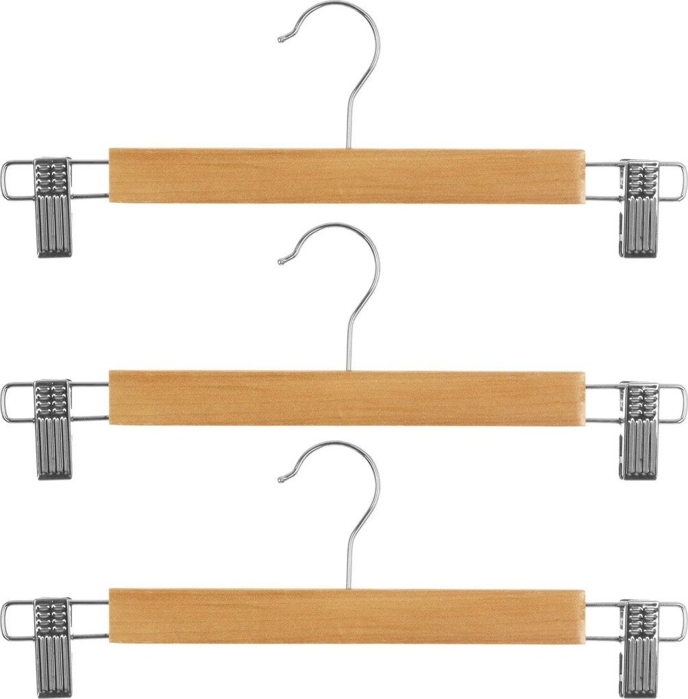 Set umerase cu cleme, 3 piese, lemn