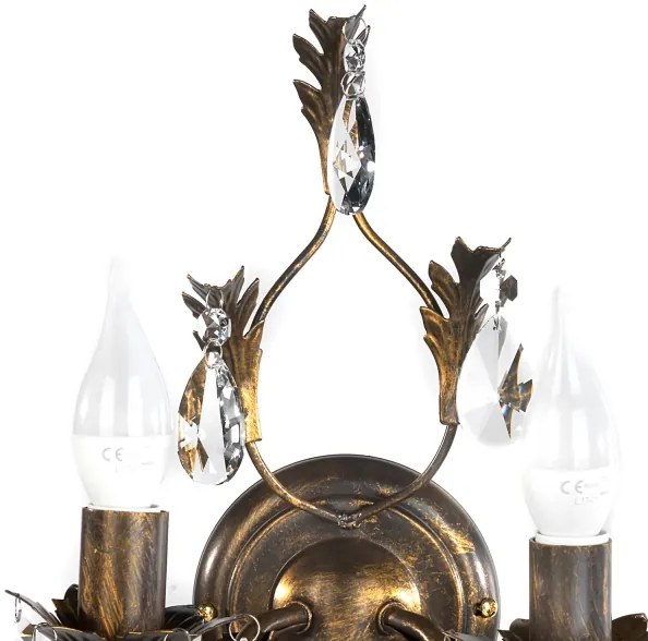 Aplică TERESA 2xE14/6W/230V bronz ONLI