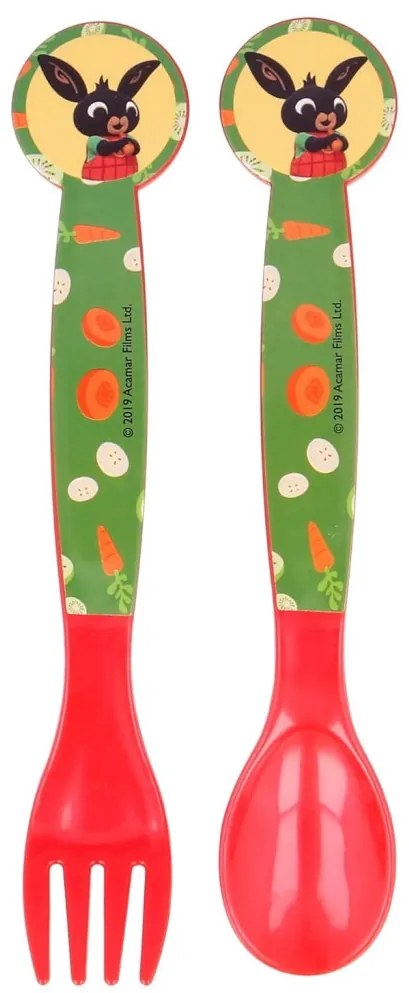 Bing Set de tacâmuri din plastic Waving - 2 piese