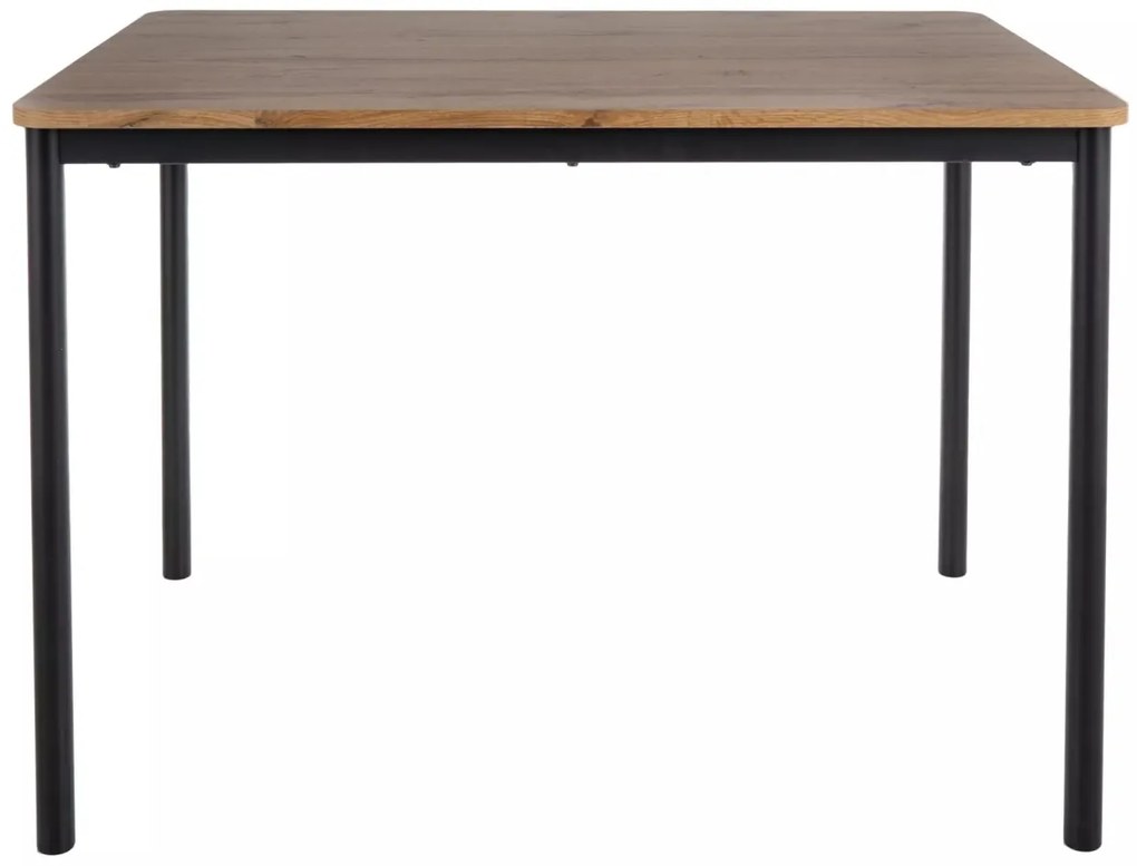 Masa City stejar artizan/negru L110xl75 cm