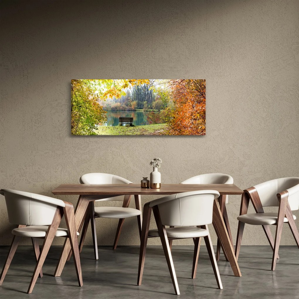 Tablou cu pescărie (120x50 cm)