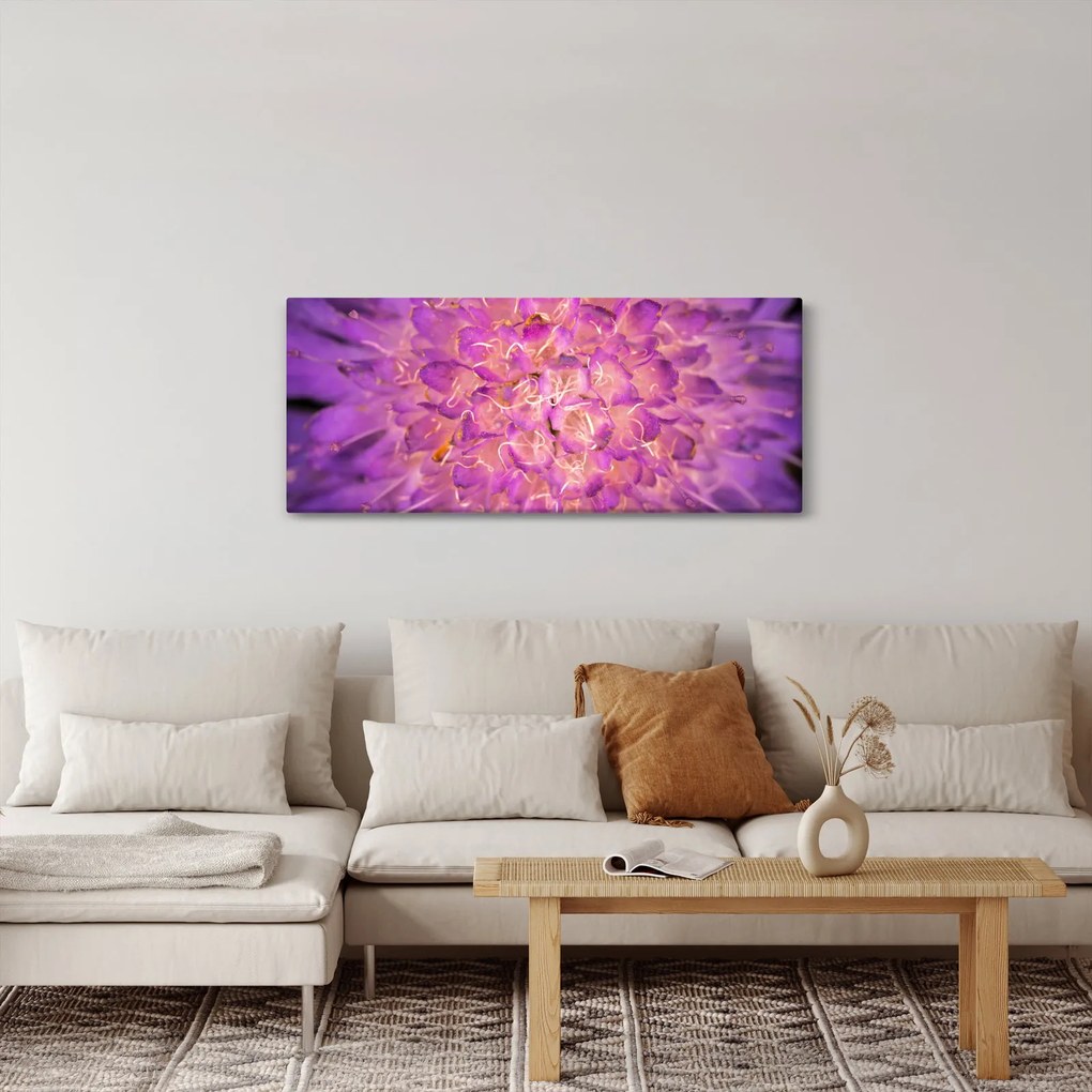 Tablou detailat cu floare (120x50 cm)