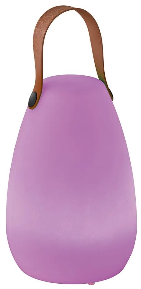 Veioză albă/maro LED (înălțime 20 cm) Ruby – Fischer & Honsel