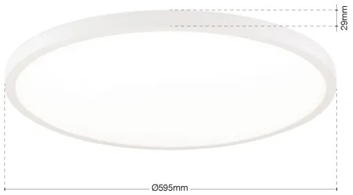 Orion - Lampă de tavan LED dimabilă DISC, 46W, 230V, 2700/3000/4000K, Ø 60 cm, albă