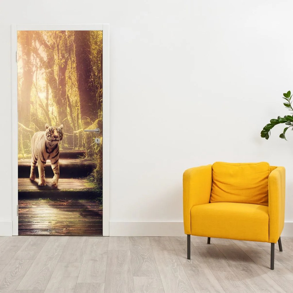 Fototapet pentru ușă - Tigrul (95x205cm)