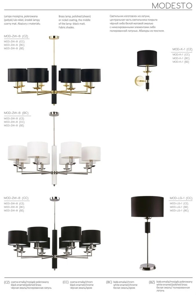 Candelabru elegant design modern realizat manual Modesto