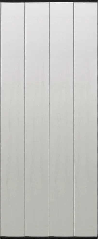 vidaXL Paravan antiinsecte cu perdea plasă neagră 100x220 cm poliester