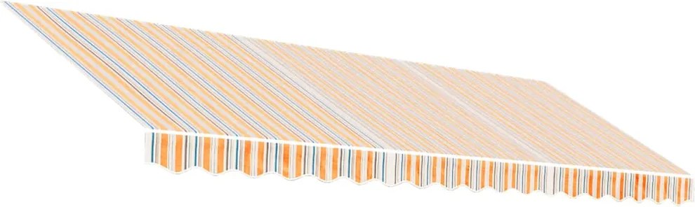 vidaXL Pânză de rezervă copertină, dungi multicolore, 4,5x3 m
