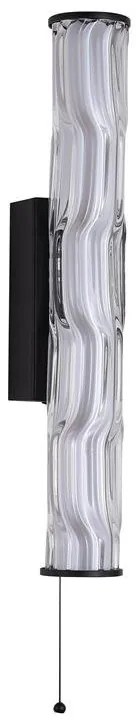 Aplica LED de perete baie metal sticla IP44 Vibrate