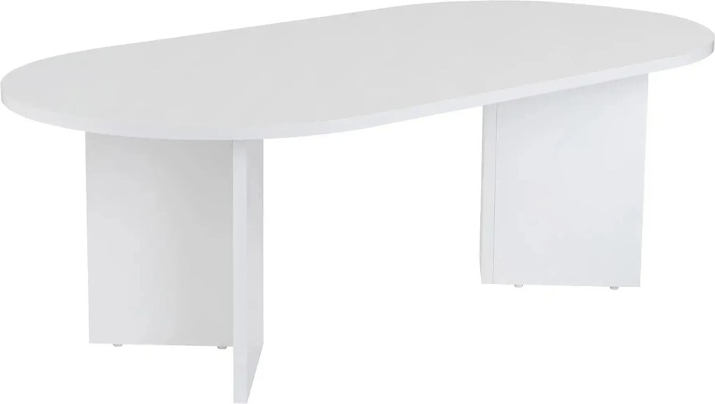 Masuta cafea SABLE, alb, PAL, 119x60x40 cm