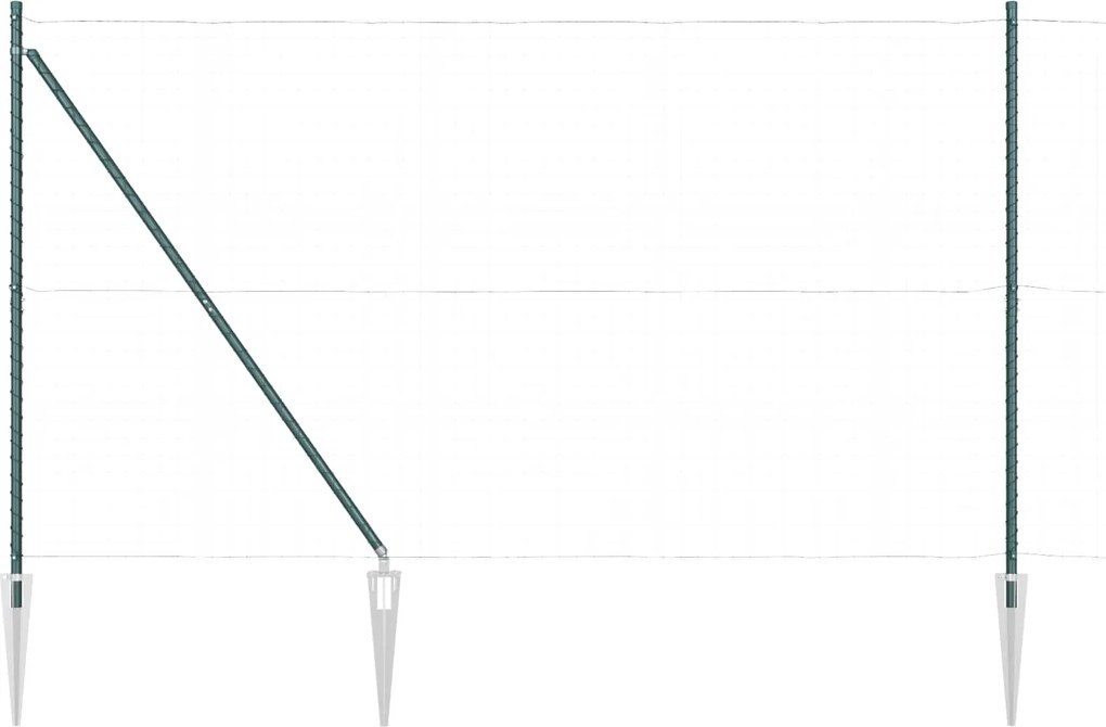 vidaXL Stâlp de gard. 26 pcs Gri 3,2 x 3,2 x 215 cm