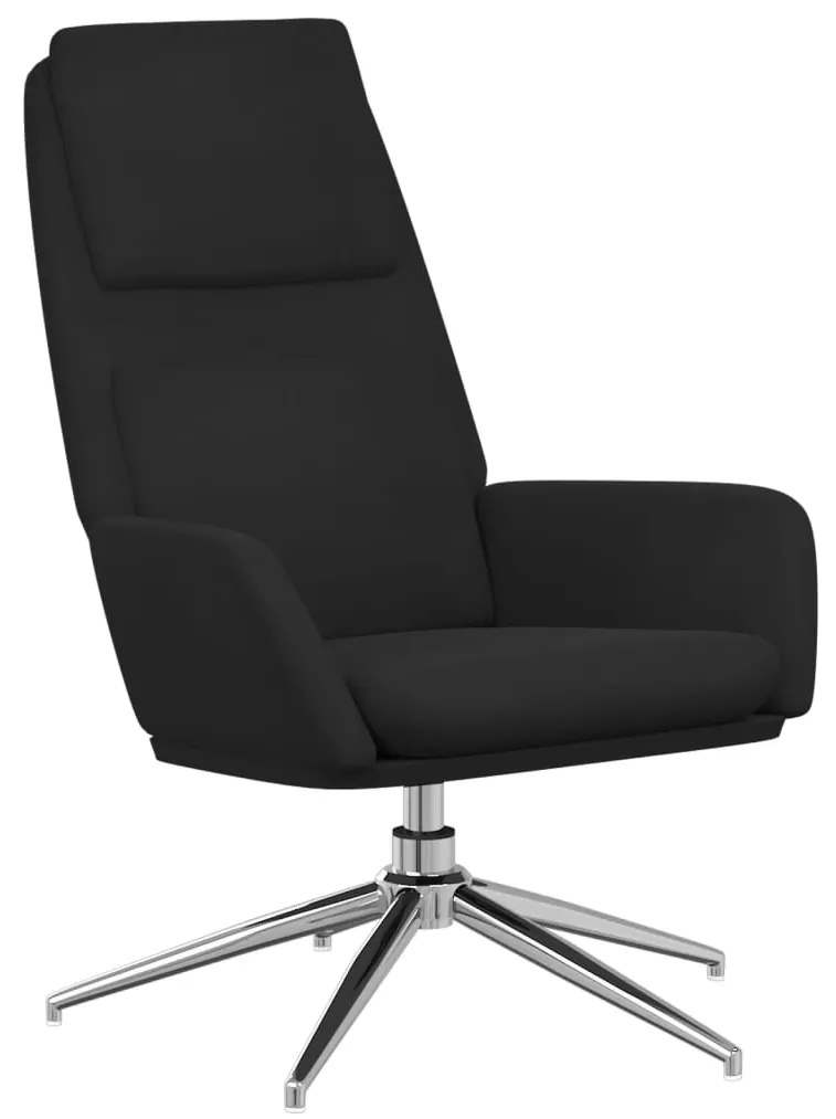 341327 vidaXL Scaun de relaxare, negru, piele întoarsă artificială
